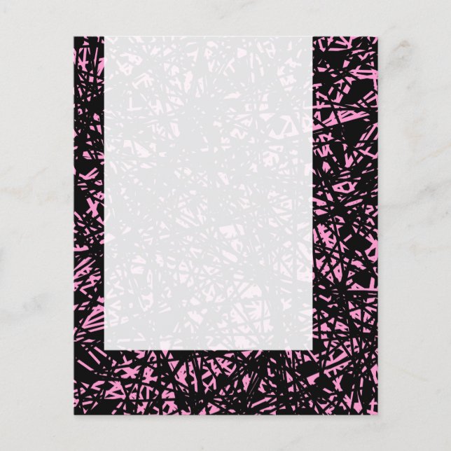 Flyer Painel 072 - Linhas de Abstrato - Rosa (Frente)