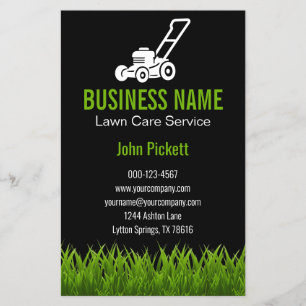 Flyer Paisagem com jardinagem verde