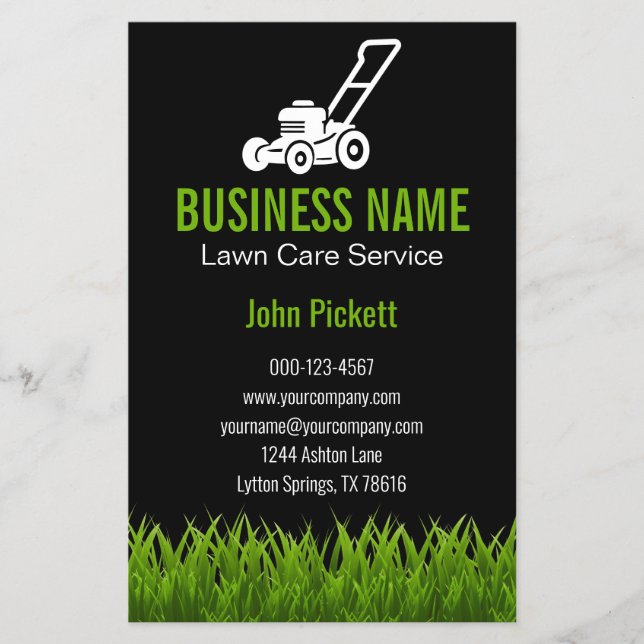 Flyer Paisagem com jardinagem verde (Frente)