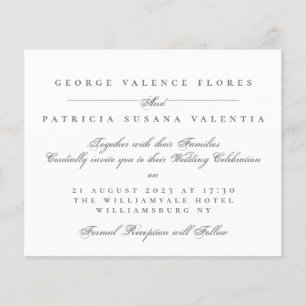 Flyer Paisagem de Casamento Elegante da Caligrafia Orça