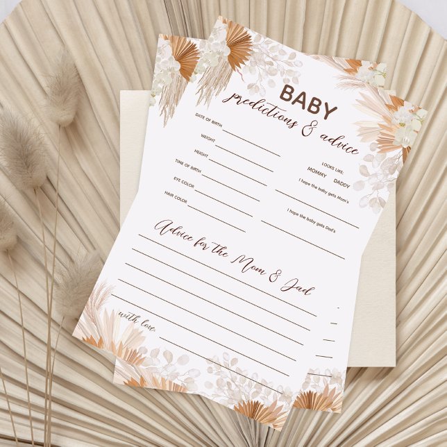 Flyer Pampas Predições para Bebês e Jogo de Chá de frald (Criador carregado)