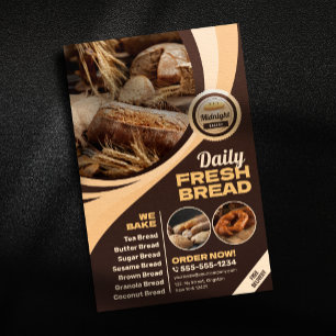 Flyer Panificação Moderna Loja de Pães Padaria Catering