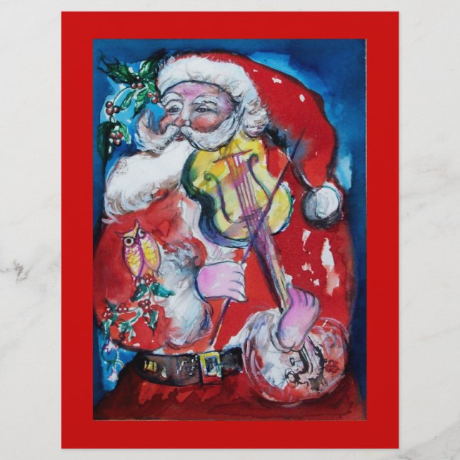 Flyer Papai Noel com violino (Frente)