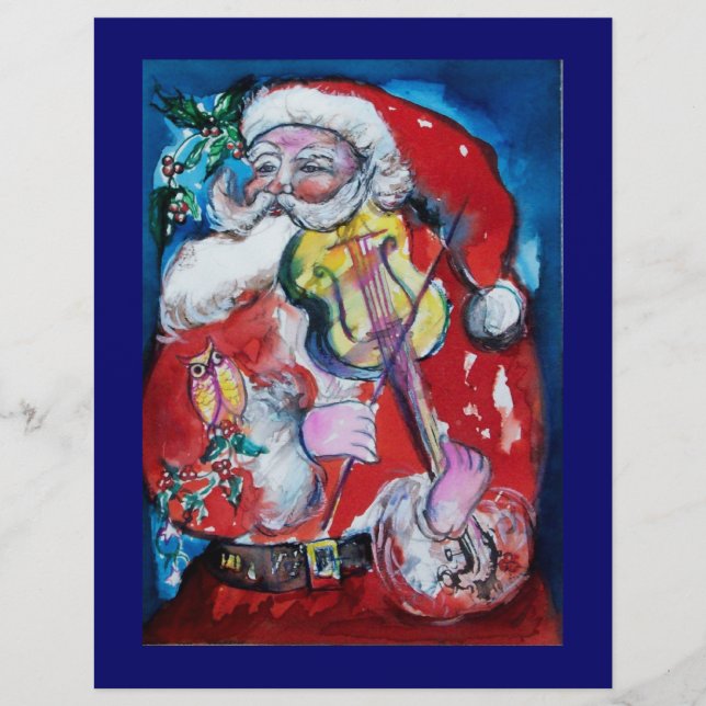 Flyer Papai Noel com violino (Frente)