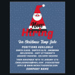 Flyer Papais noeis abstrato, Anúncio de recrutamento saz<br><div class="desc">Papais noeis abstrato,  Folhetos De Publicidade De Recrutamento Sazonal Pela Loja Cartão de visita.</div>