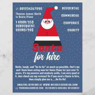 Flyer Papais noeis de abstrato, Anúncio do Papai Noel En