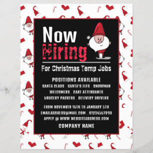Flyer Papais noeis e Snowman, Publicidade ao Recrutament