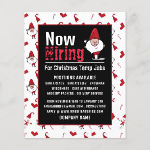 Flyer Papais noeis e Snowman, Publicidade ao Recrutament