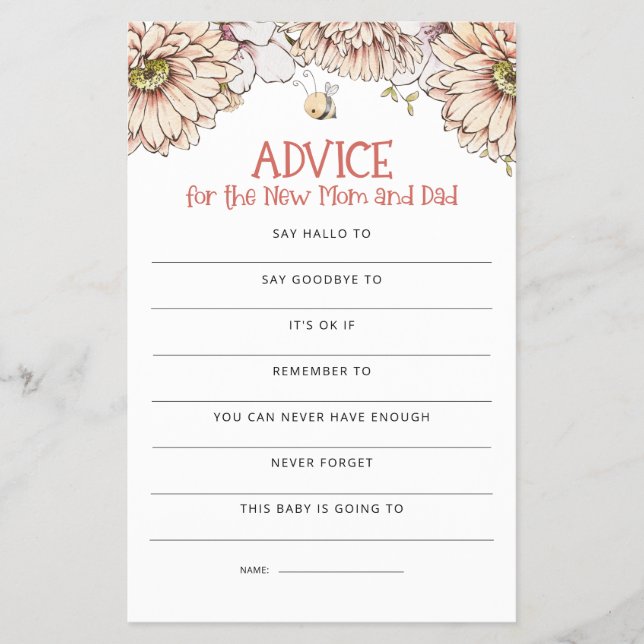 Flyer PAPEL | Aconselhamento de mamangabas Jogo de Chá d (Frente)