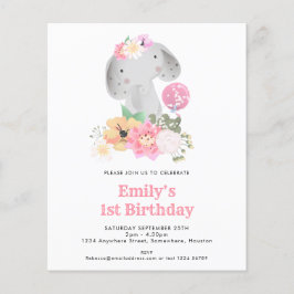 Flyer PAPEL | Convite para a primeira Festa de aniversár