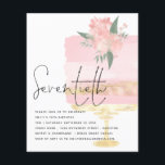 Flyer PAPEL | Convite para o 70 do Bolo de Noite Dourado<br><div class="desc">Um alternativo PAPER (não cartão) com valor de excelente SEM ENVELOPES com tamanho menor de 4, 5" x 5, 6" e a um preço orçamentário. (Os envelopes A6 padrão são do tamanho mais próximo ao ajustado) O cabeçalho Seventieth está em um estilo manuscrito elegante com os detalhes abaixo alinhados à...</div>