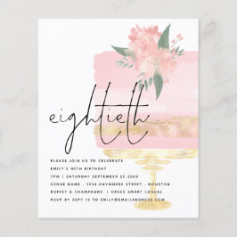 Flyer PAPEL | Convite para o 80 do Bolo de Noite Dourado