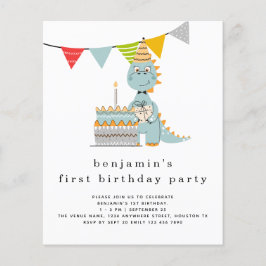 Flyer PAPEL | Convite Para primeiro aniversario De Bolo 