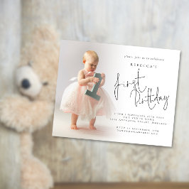 Flyer PAPEL | Convite para primeiro aniversario de Sobre