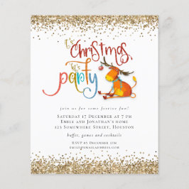 Flyer PAPEL | Convite para Veado de Festa com Brilho no 