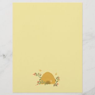 Flyer Papel de carta de colmeia