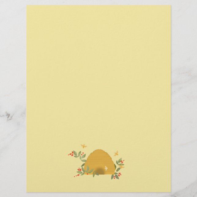 Flyer Papel de carta de colmeia (Frente)