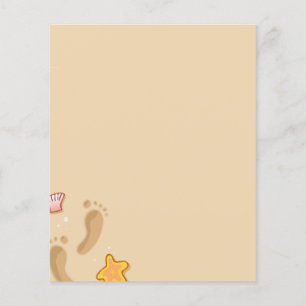 Flyer Papel de Carta de Imprensa de Praia