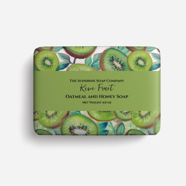 Flyer Papel de embalagem de sabão - fruta de kiwi (Criador carregado)