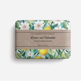 Flyer Papel de embalagem do sabão - limões amarelos