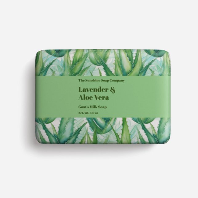 Flyer Papel de empacotamento de sabões - aquarela alover (Criador carregado)