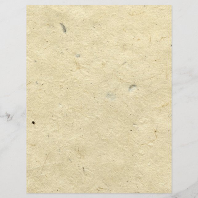 Flyer Papel de fibra feito à mão (Frente)