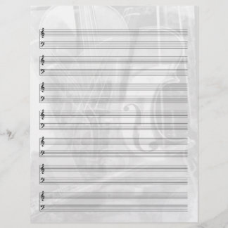 Flyer Papel de Funcionarios sob o tema do instrumento em