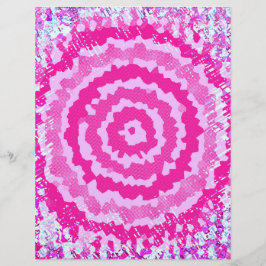 Flyer Papel de Rascunho de Flor Abstrata Rosa em Lotes P