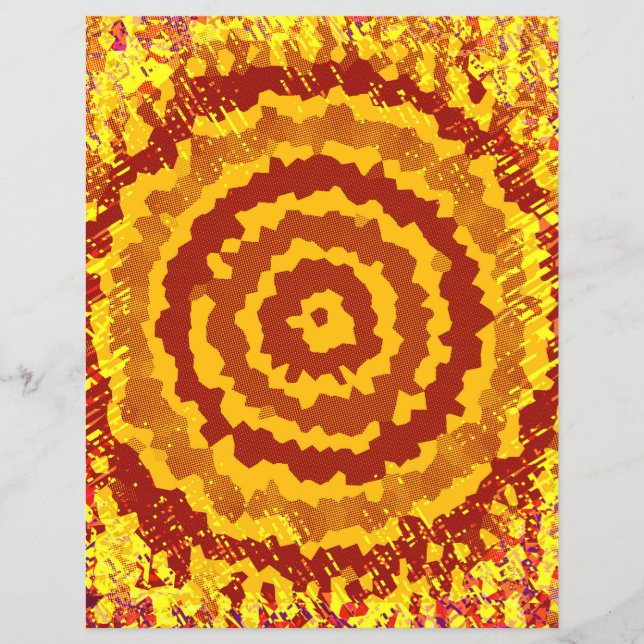 Flyer Papel de Scrapbook de Flor Abstrata ET Páginas a G (Frente)