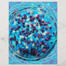 Flyer Papel de Scrapbook em Volume de Potpourri Azul
