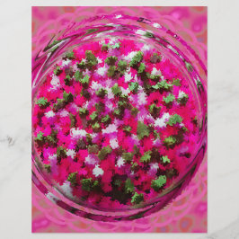 Flyer Papel de Scrapbook em Volume de Potpourri Rosa