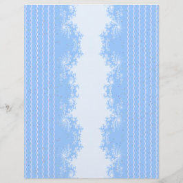 Flyer Papel de Scrapbook Natal Fractal Pastel Azul em Qu