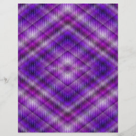 Flyer Papel de Scrapbook Roxo Argyle em Volume