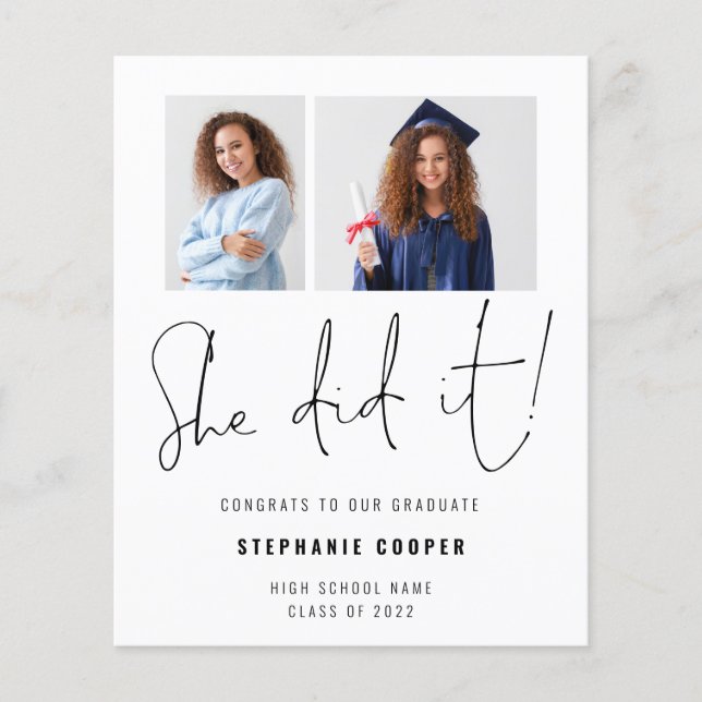 Flyer PAPEL Ela Fez 2 Foto 2023 Formando Anúncio (Frente)