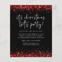 Flyer PAPEL | Festa de Festas de Natal de Lets de Vermel