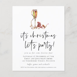 Flyer PAPEL | Festa de Natal de Champagne Convite