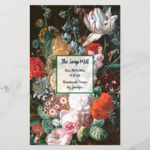 Flyer Papel Floral para moldagem de sabão 5,5"x8,5"