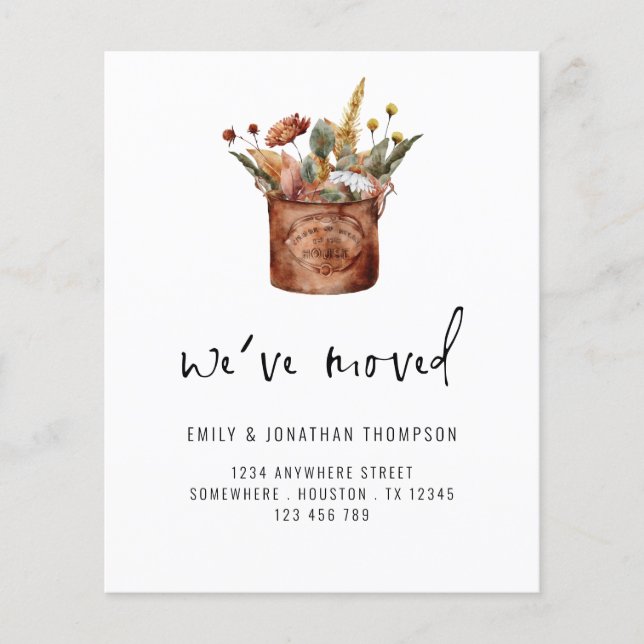 Flyer PAPEL | Flores Selvagens do outono Mudámos o novo  (Frente)