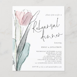 Flyer PAPEL | Janto de ensaio de tulipas de aquarelas Co
