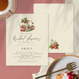 Flyer PAPEL | Morangos À Tarde Chá de panela