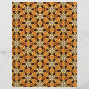 Flyer Papel Origami Laranja Preto Personalizável Hobby A