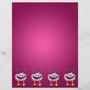 Flyer Papel Origami Rosa Roxo Personalizável Hobby Arte
