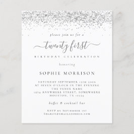 Flyer PAPEL Silver Glitter 21ª Parte Convidar