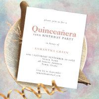 PAPEL Simples Esfregar Quinceañera Aniversário Con