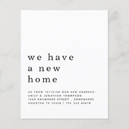 Flyer PAPEL| Simples Mudança de Detalhes da Nova Casa