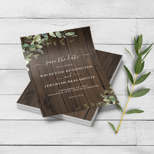 Flyer PAPEL Wood Rustic Wood Greenerescing Casamento Sal