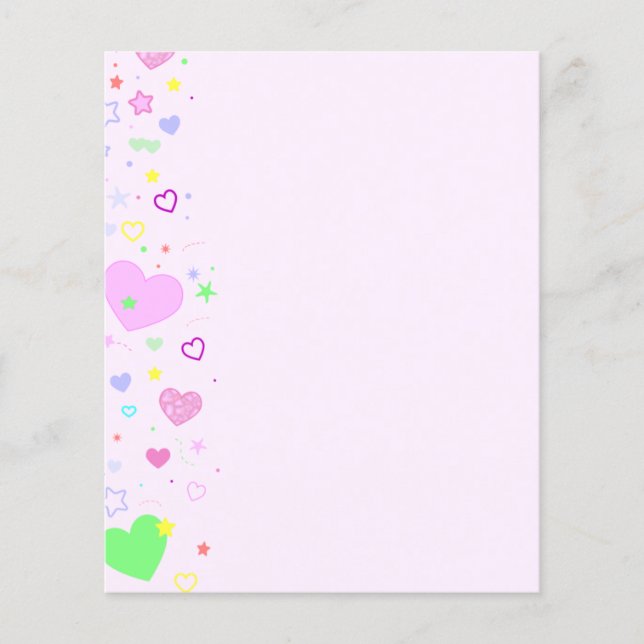 Flyer Papelaria Corações (Frente)