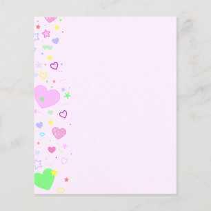 Flyer Papelaria Corações