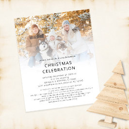 Flyer PAPER Photo Overlay Boho Christmas Party