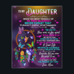 Flyer Para Minha Filha Borboletas Presente, Filha Aniver<br><div class="desc">Para Minha Filha Borboletas Presente,  Presente De Aniversário Da Filha</div>